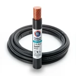 THHN/THWN Copper Cable PVC 105°C Insulation Size 5.26 mm² Diameter 3.9 mm 600 Volt Length 300 Ft Black Color | Al Fanar