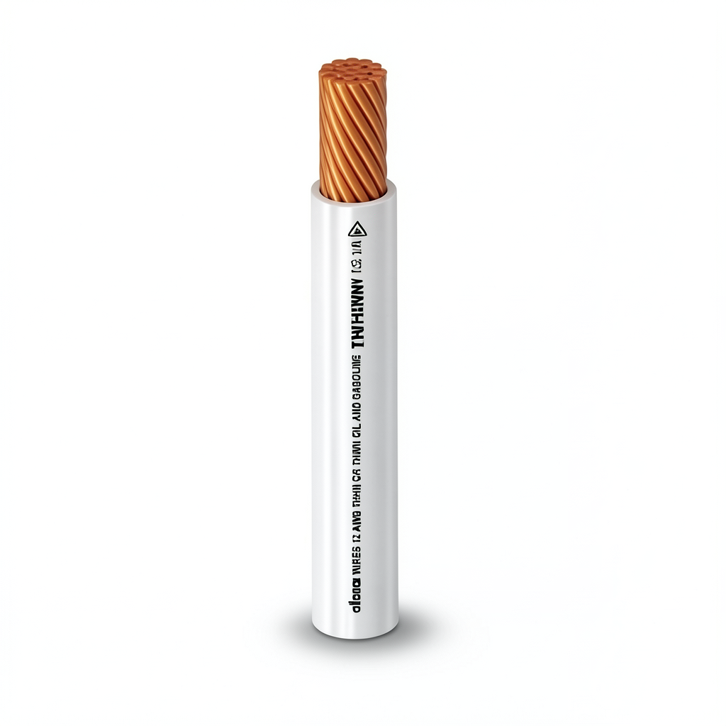 THHN/THWN Copper Cable PVC 105°C Insulation 5.26 mm² Diameter 3.9 mm 600 Volt 250 Feet White | Al Fanar