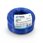لفة سلك 2.5 مم NYA 450/750 فولت، نحاس مجدول معزول PVC 90°C، ازرق | شركة كابلات الشرقية للصناعة