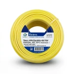 سلك كهرباء 70 مم2 NYA 450/750 فولت، نحاس مجدول، معزول PVC 90°C، اصفر | شركة كابلات الشرقية للصناعة