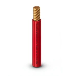كابل نحاس THHN/THWN عزل PVC 105°C مقاس 2.08 مم² قطر 3.9 مم 600 فولت طول 300 قدم لون أحمر | شركة الفنار