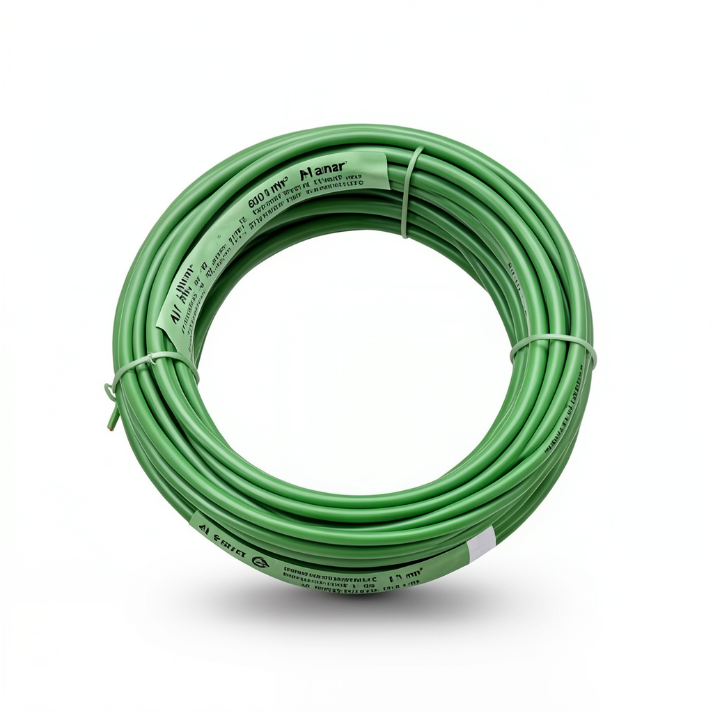 كابل نحاس THHN/THWN مقاس 1.31 مم² 600 فولت أخضر معزول PVC 105 درجة مئوية | شركة الفنار