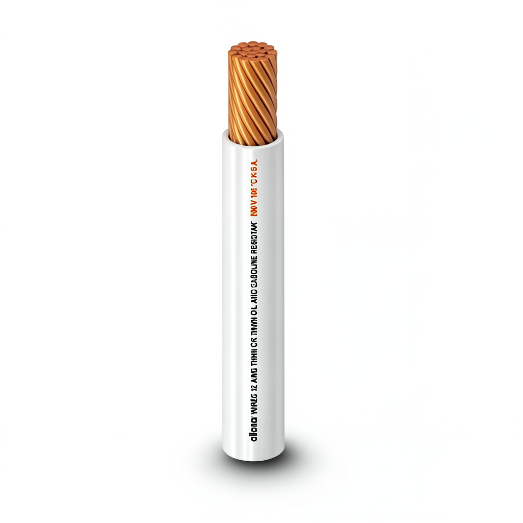 THHN/THWN Copper Cable PVC 105°C Insulation 0.82 mm² Diameter 2.2 mm 600 V 500 Ft White | Al Fanar Alfanar
