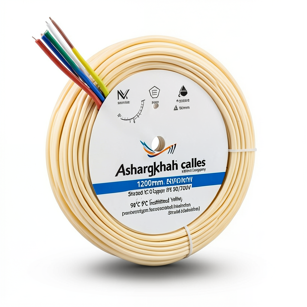 120mm NYA Electrical Wire 450/750V, Stranded Copper, PVC 90°C Insulated, Yellow | Asharqiyah Cables Company for Industry