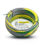 سلك كهرباء مجدول 50 مم² 450/750 فولت، نحاس موصل، عزل PVC 70°C، أصفر/أخضر | شركة كابلات الشرقية للصناعة