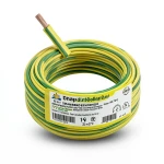 سلك كهرباء مجدول 35 مم² 450/750 فولت نحاس موصل عزل PVC 70°C لون أصفر/أخضر | شركة كابلات الشرقية للصناعة