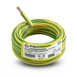 سلك كهرباء مجدول 35 مم² 450/750 فولت نحاس موصل عزل PVC 70°C لون أصفر/أخضر | شركة كابلات الشرقية للصناعة