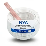 سلك 150 مم NYA 450/750 فولت، نحاس مجدول، عزل PVC 90°C، أبيض | شركة كابلات الشرقية للصناعة