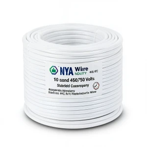 سلك 10 مم NYA 450/750 فولت، نحاس مجدول، عزل PVC 90°C، أبيض | شركة كابلات الشرقية للصناعة