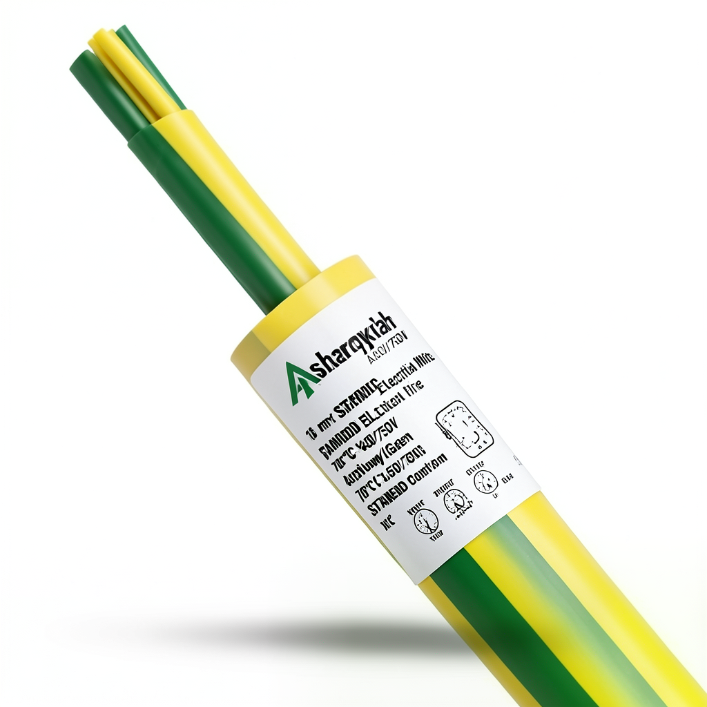 سلك مجدول 16 مم² 450/750 فولت نحاس معزول PVC 70°C أصفر/أخضر | شركة كابلات الشرقية للصناعة