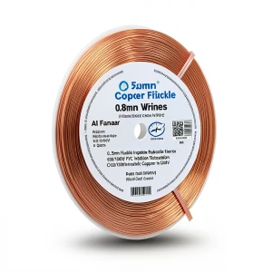 سلك نحاس شعر 0.5 mm 600/1000 فولت، عزل PVC سمك 0.8 mm | شركة الفنار