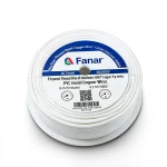 Flexible Tinned Copper Wire 1sq mm 600/1000 Voltage, 0.2mm Diameter, PVC Insulation White | Al Fanar