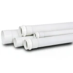مواسير بلاستيك UPVC لأنظمة الصرف الصحي SDR 33 قطر خارجي 50 mm سمك 1.6 mm لون أبيض