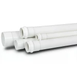 أنابيب بلاستيك UPVC لأنظمة الصرف الصحي SDR 33 قطر خارجي 75 ملم سماكة 2.3 ملم لون أبيض