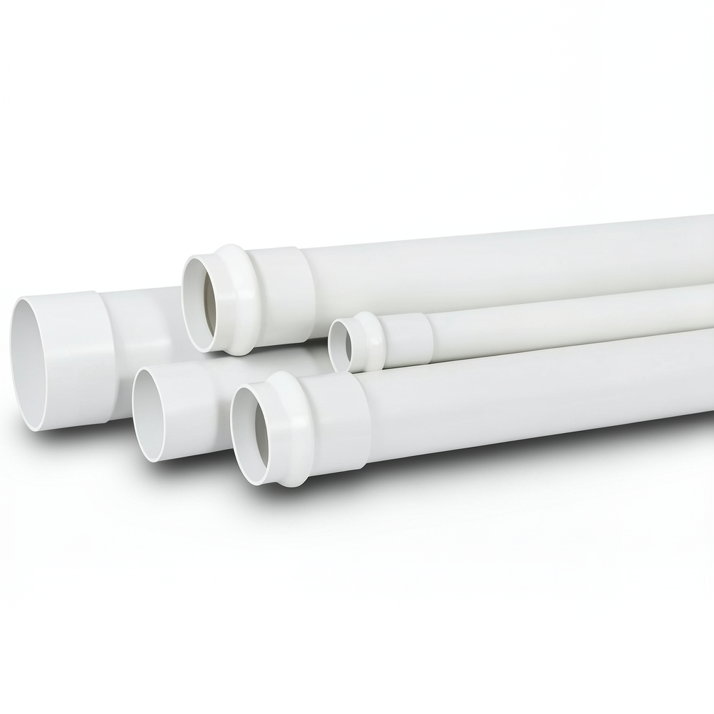 UPVC Pipe SDR 33 Outside Diameter 63 mm Thickness 2.0 mm White