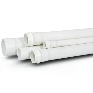 UPVC Plastic Pipe for Sewerage Systems SDR 33 Outside Diameter 75 mm Thickness 2.3 mm White Color