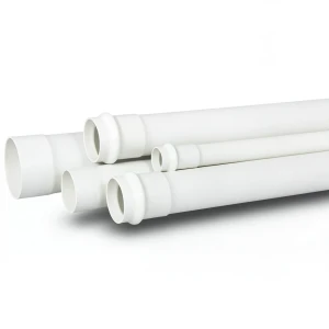 أنابيب UPVC لأنظمة الصرف الصحي SDR 33 قطر خارجي 90 مم سمك 2.8 ملم لون أبيض