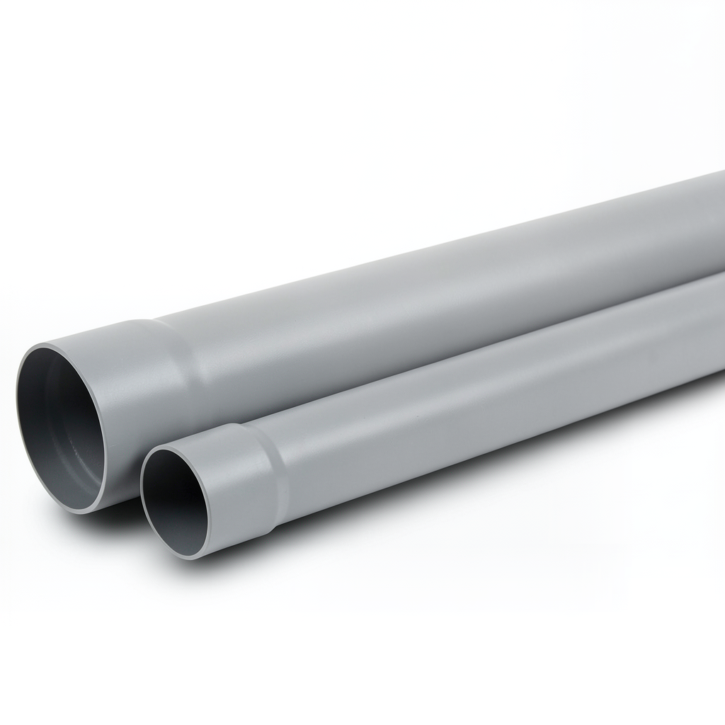 UPVC Pipe SDR 21 Nominal Pressure 12.5 Bar Diameter 125 mm Thickness 6 mm Grey