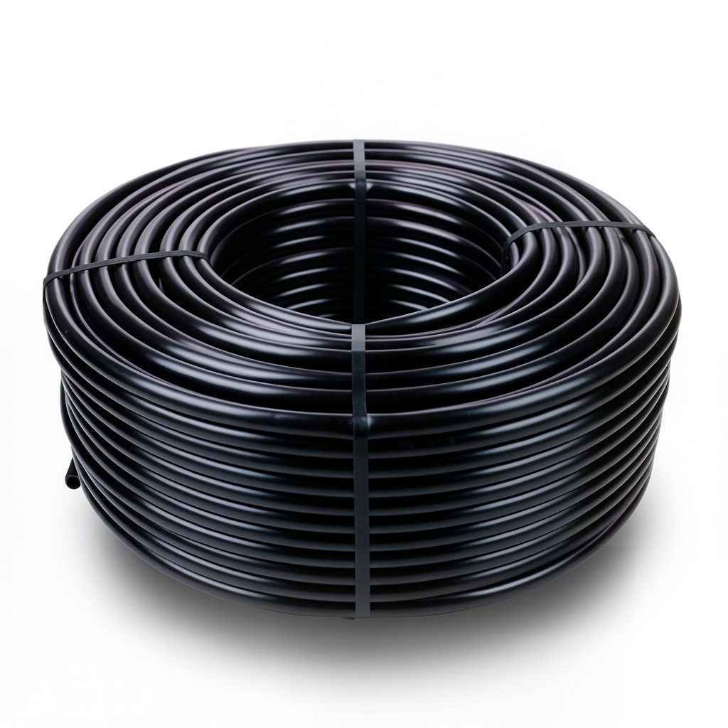 HDPE Plastic Coil Pipe PN 6 Bar PE 80 OD 25 mm Thickness 1.8 mm Black