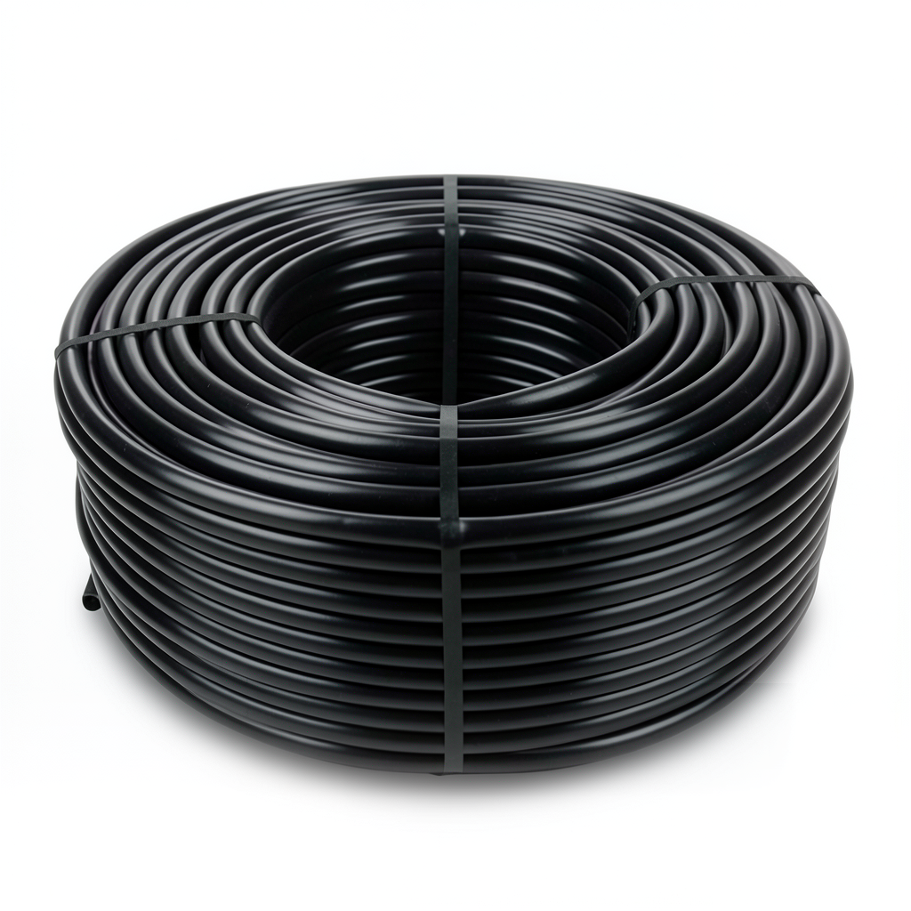 لفة أنابيب HDPE ضغط اسمي 6 بار PE 80 قطر خارجي 32 مم سماكة 1.8 مم لون أسود
