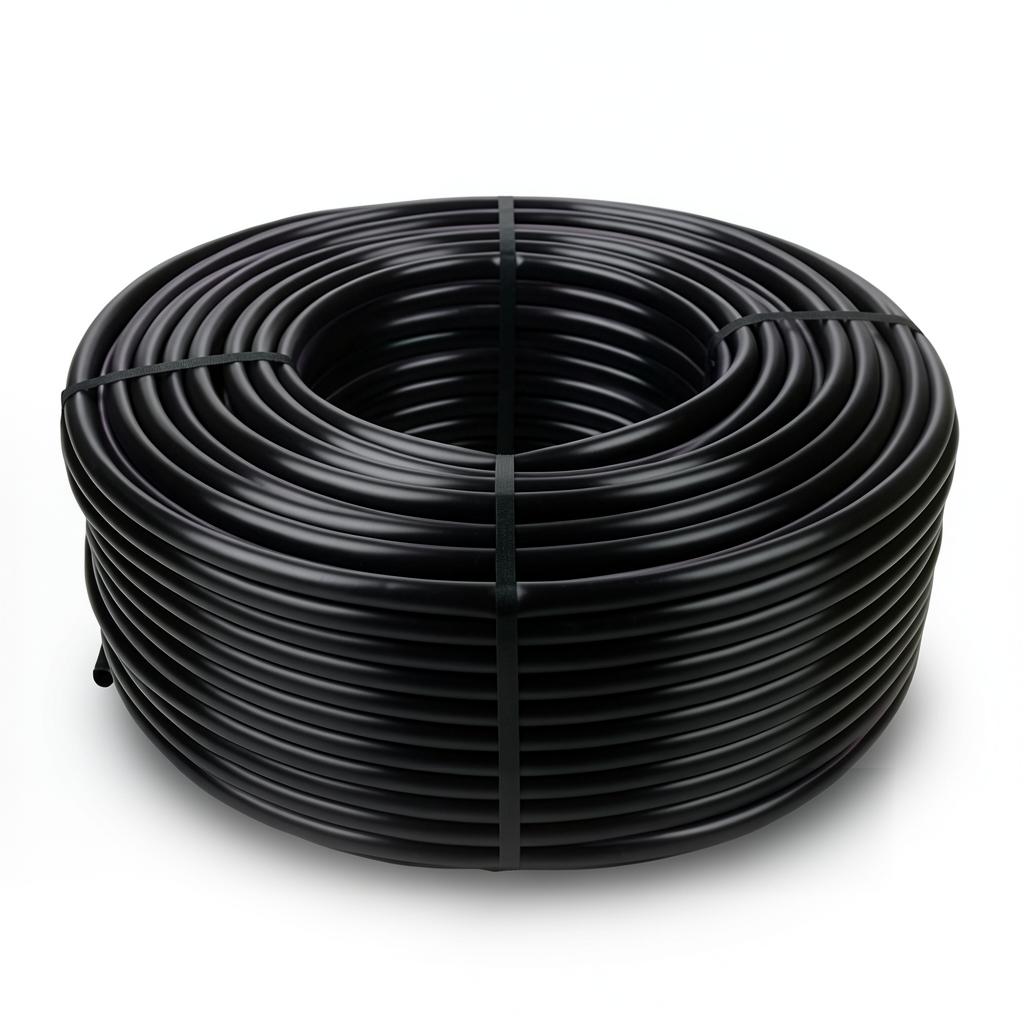 لفة أنابيب بلاستيك HDPE ضغط 6 بار PE 80 قطر خارجي 40 ملم سمك 2.3 ملم أسود