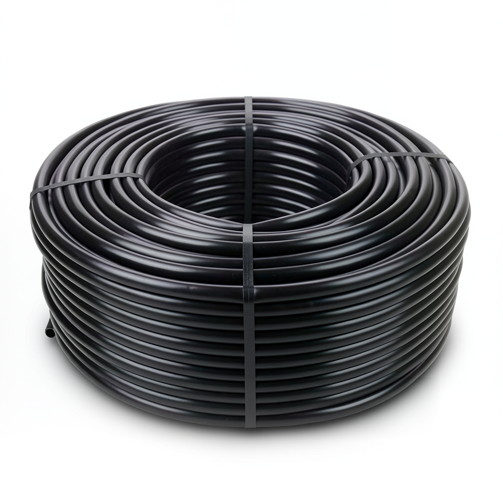 لفة أنابيب HDPE ضغط اسمي 6 بار PE 80 قطر خارجي 50 مم سمك 2.9 مم لون أسود