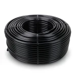 HDPE Plastic Coil Pipe Nominal Pressure 6 Bar PE 80 OD 63 mm Thickness 3.6 mm Black