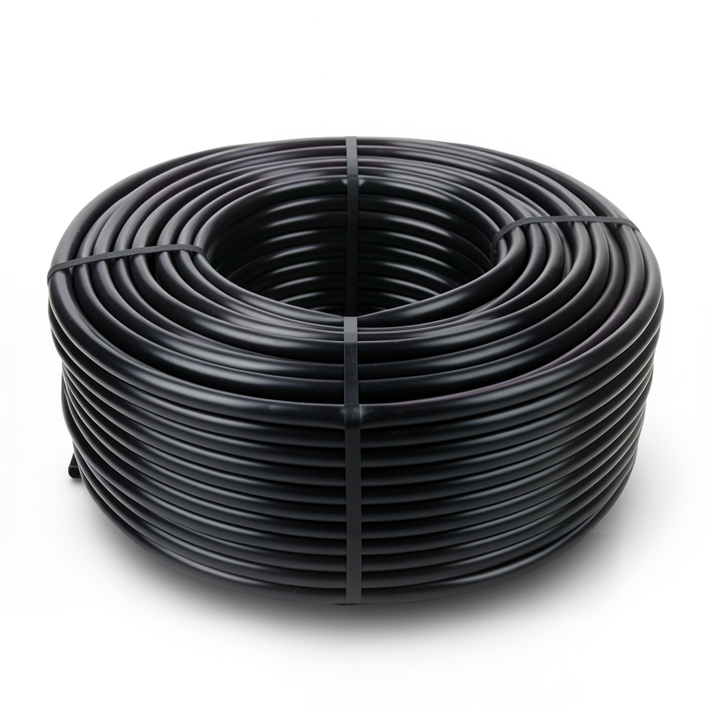لفة أنابيب HDPE ضغط اسمي 6 بار PE 80 قطر خارجي 75 مم سمك 4.3 مم أسود