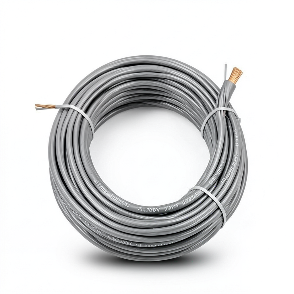 50mm2 Electrical Wire Copper Conductor 0.50mm Diameter 450/750V Heat Resistant PVC Insulation Gray | Al Fanar