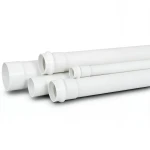 مواسير بلاستيك UPVC لأنظمة الصرف الصحي SDR 33 قطر خارجي 50 mm سمك 1.6 mm لون أبيض