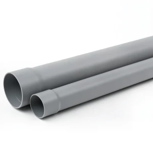 أنابيب UPVC ضغط 12.5 بار SDR 21 قطر خارجي 160 مم سماكة 7.7 ملم لون رمادي