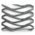 Hot Rolled Expanded Metal Mesh Thickness 5.8 mm Size 1.22×3 meter, Black Steel - Image 1