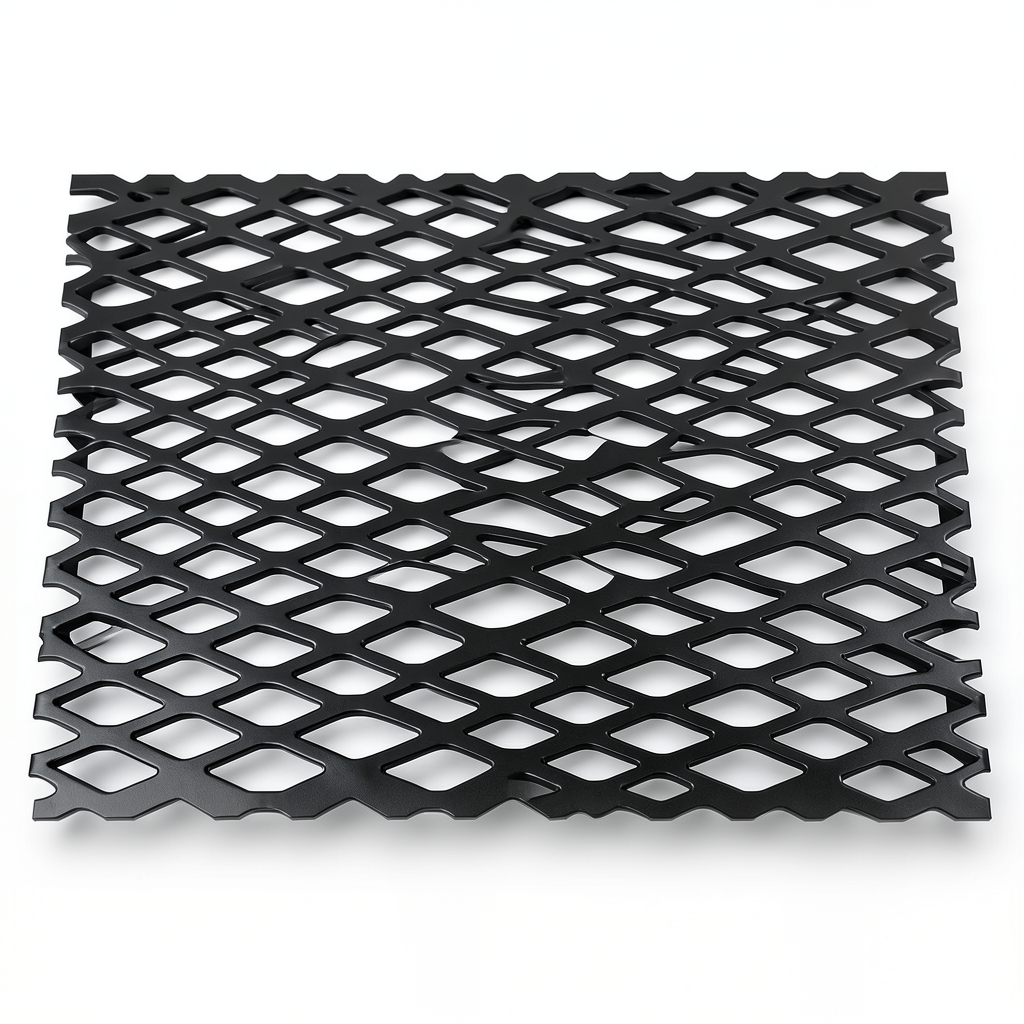 Hot Rolled Expanded Metal Mesh Momawaj Thickness 5.8 mm Size 1.22×6 m Black Steel