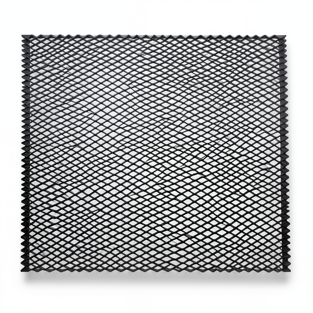 Hot Rolled Expanded Metal Mesh Thickness 5.8 mm Size 1.22×3 meter, Black Steel