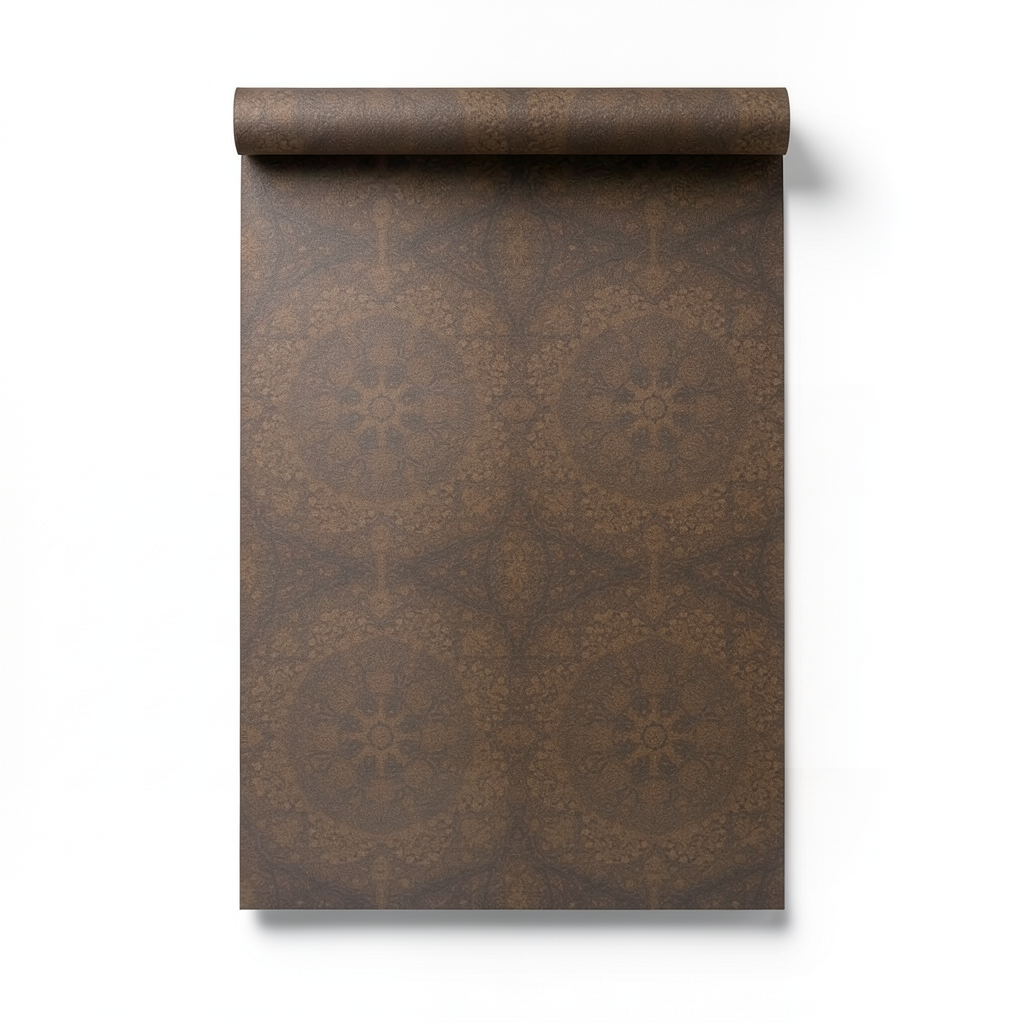 Patterned Wall Decoration 10 m x 0.53 m Brown, Model 18412
