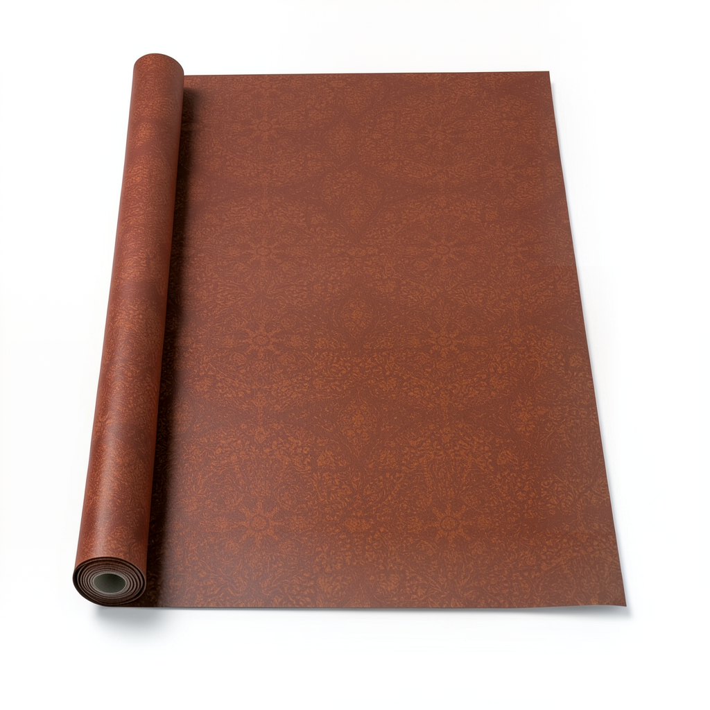 Patterned Wallpaper Dark Orange 10 m x 0.53 m, Model 18413