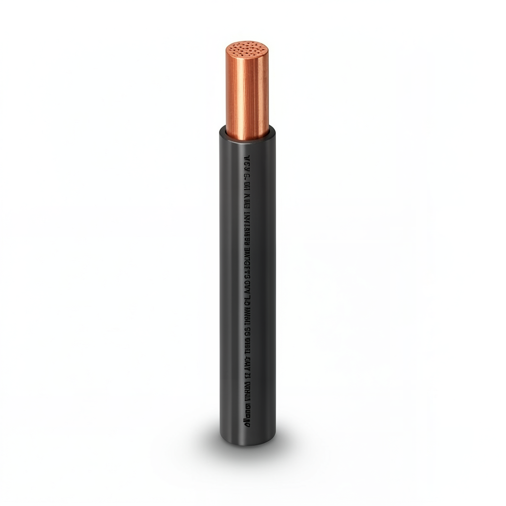 THHN/THWN Copper Cable PVC 105°C Insulation 1.31 mm² 2.5 mm Diameter 600 V 250 Ft Black | Al Fanar