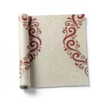 Classic Wallpaper 10m Length, 0.53m Width, Beige Color