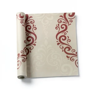 Classic Wallpaper 10m Length, 0.53m Width, Beige Color