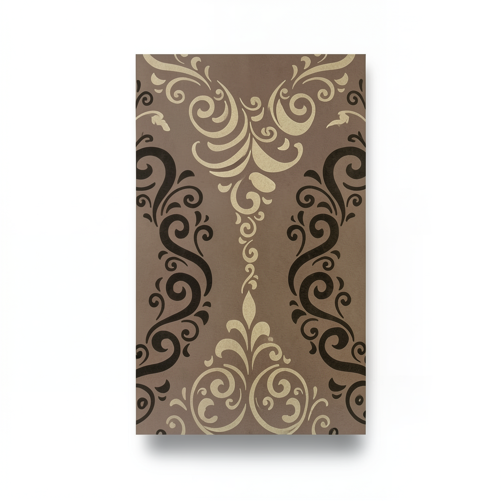 Classic Wallpaper Length 10m, Width 0.53m, Brown Color, Model 225039VE