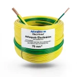 سلك كهرباء مجدول نحاس 70 مم²، 450/750 فولت، معزول PVC 70°C، أصفر/أخضر | شركة كابلات الشرقية للصناعة