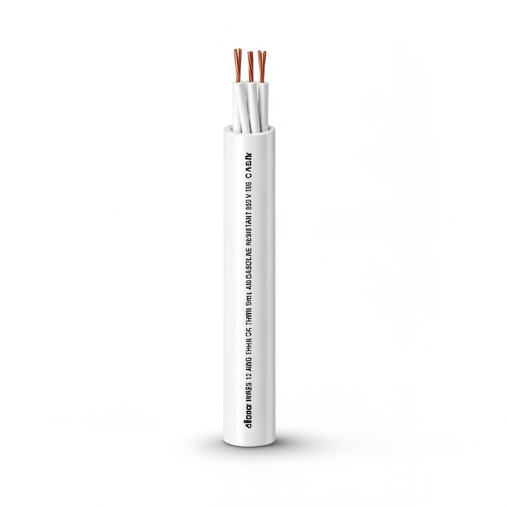 THHN/THWN Copper Cable PVC 105°C Insulation 1.31 mm² Size 2.5 mm Diameter 600 V 500 Ft White | Al Fanar