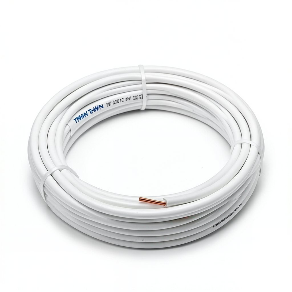 THHN/THWN Copper Cable PVC 105°C Insulation 1.31 mm² 2.5 mm Diameter 600 V 300 Ft White | Al Fanar
