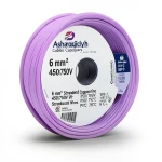 سلك كهرباء مجدول 6 مم² 450/750 فولت، عزل PVC 70°C، لون بنفسجي | شركة كابلات الشرقية للصناعة