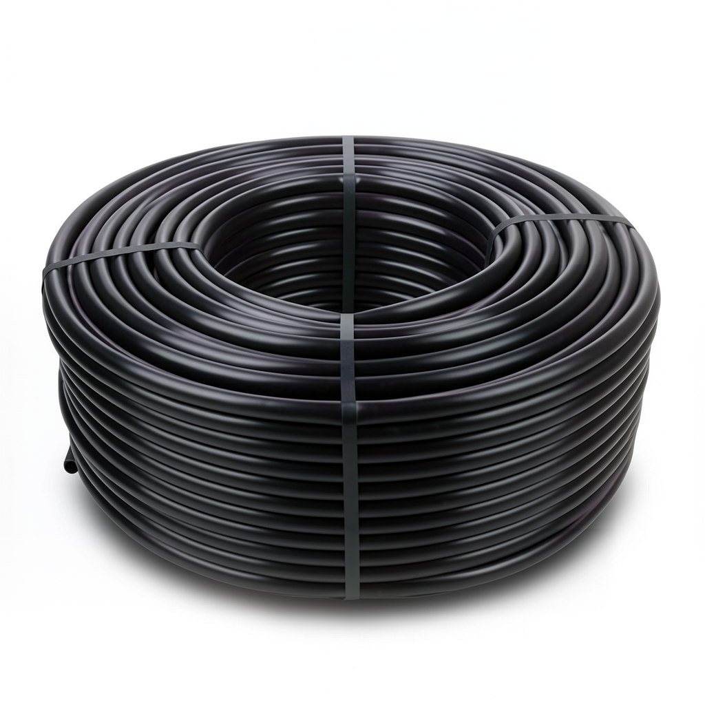 لفة أنابيب بلاستيك HDPE ضغط 6 بار PE 80 قطر خارجي 40 ملم سمك 2.3 ملم أسود
