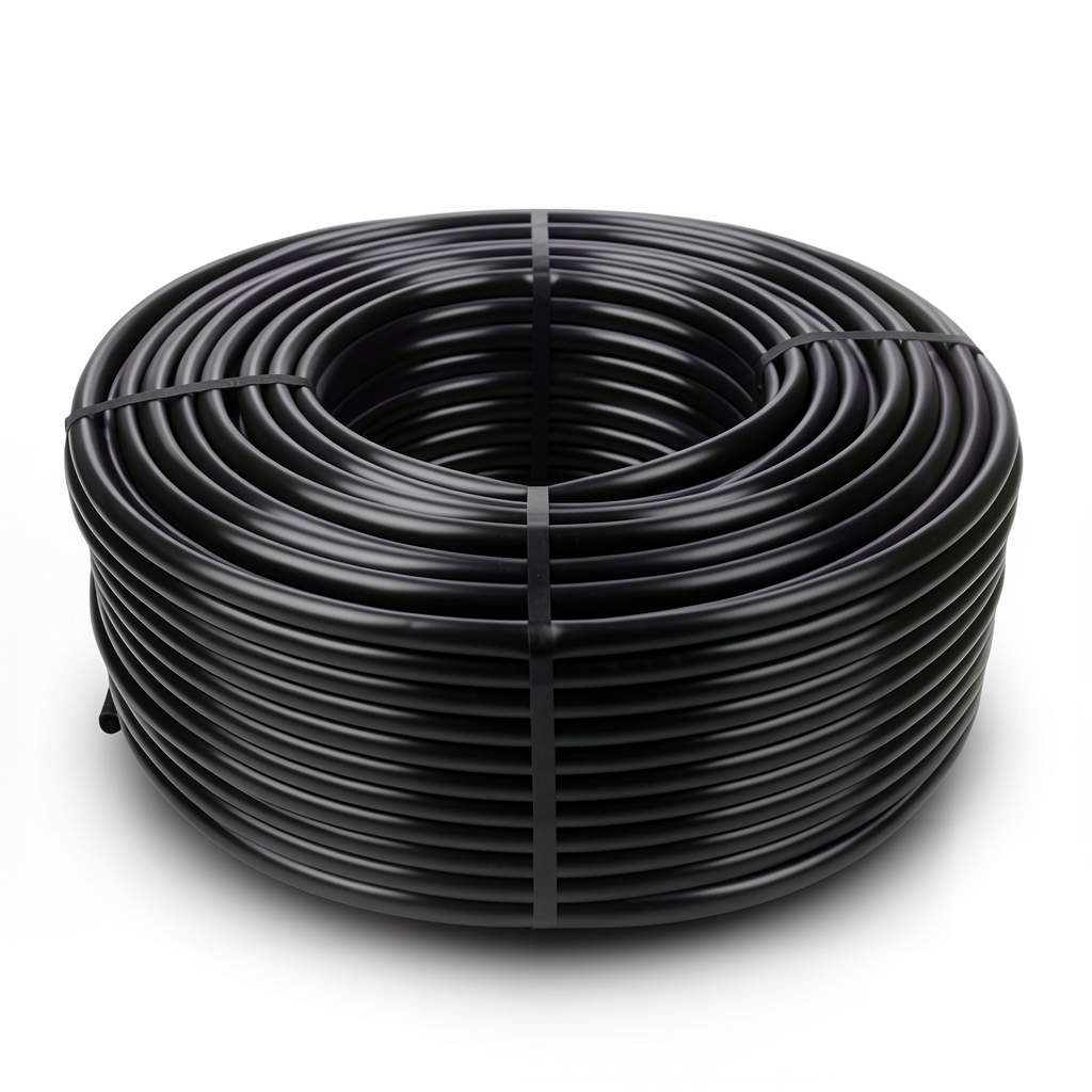 لفة أنابيب بلاستيك HDPE ضغط 6 بار PE 80 قطر خارجي 110 مم سمك 6.3 مم لون أسود
