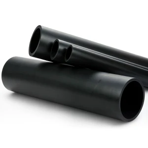 انابيب بلاستيك HDPE ضغط 6 بار PE 80 قطر خارجي 225 مم سماكة 12.8 مم اسود
