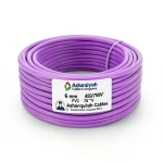 سلك كهرباء مجدول 6 مم² 450/750 فولت، عزل PVC 70°C، لون بنفسجي | شركة كابلات الشرقية للصناعة