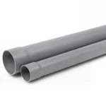 UPVC Plastic Pipe SDR 17 PN 16 Bar Size 110 mm Thickness 6.6 mm Gray Color