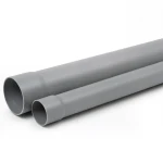 UPVC Plastic Pipe SDR 17 PN 16 Bar Size 110 mm Thickness 6.6 mm Gray Color